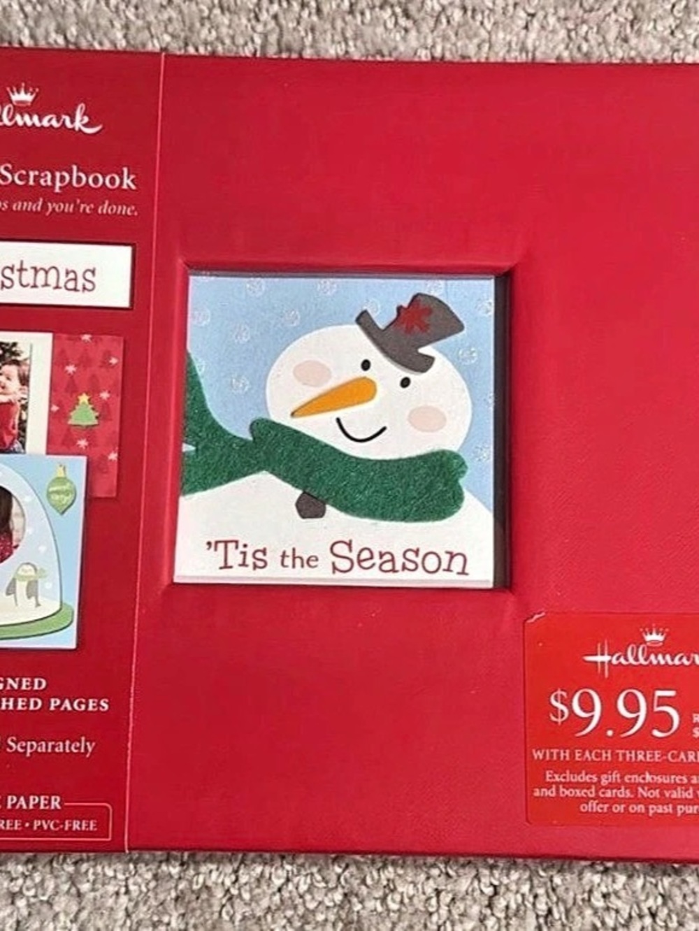 Hallmark Christmas Tis the Season Instant Scrapbook Red